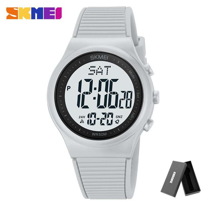 SKMEI 1980 Male reloj hombre Fashion Back Light Digital Sports Watches Clock For Men 5Bar Waterproof Countdown Wristwatches
