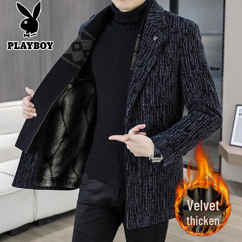 Playboy Men s Winter Wool Blend Overcoat 3XL