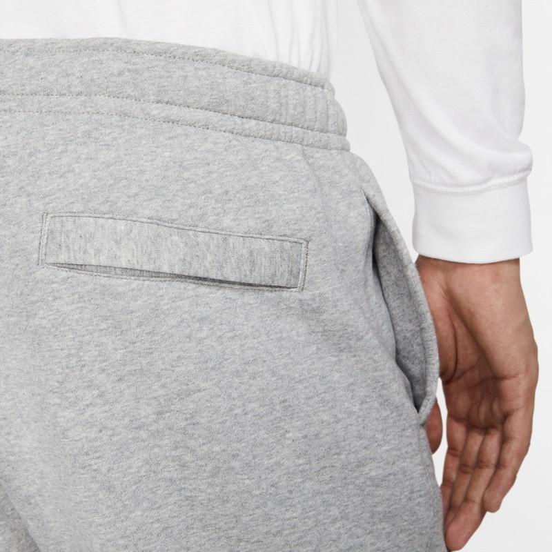 Nike Men's Sportswear Club Fleece Tapered Pants Dark Grey Heather/Metallic Silver/White BV2738-063