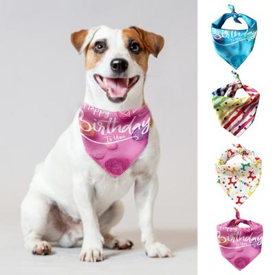 Sciarpa per Animali Domestici Decorazione con Motivo Floreale Traspirante Festa Gatto Cane Bandana Forniture Vestito di Carnevale