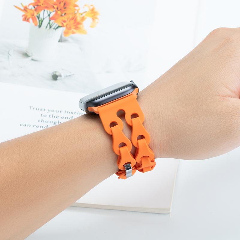 Silicone Strap for Apple Watch Ultra 2 Band 49 44 45 46 42 38 40 41mm Sport Correa Bracelet for Iwatch Series10 9 8 7 6 5 Se 4 3