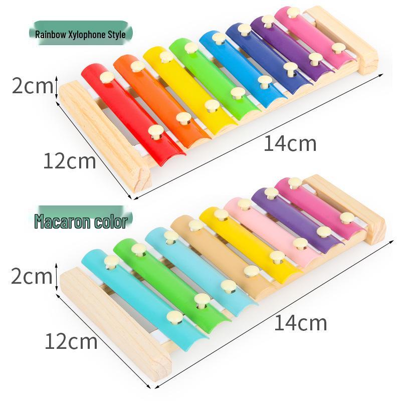 Baby and Toddler Wooden Musical Xylophone Toy - Educational Music Instrument for Early Childhood Development