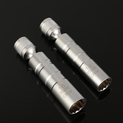 14/16 mm Sada Univerzálny kĺb s magnetickou flexibilnou objímkou Tenkostenná 3/8" pohon Nástroj na opravu auta Kľúč na zapaľovacie sviečky Adaptér