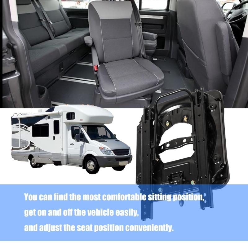 Industrial Grade Rotating Seat Base Sliding Rail System High Capacity Load Bearing Mounting Plate for Universal Vehicle
