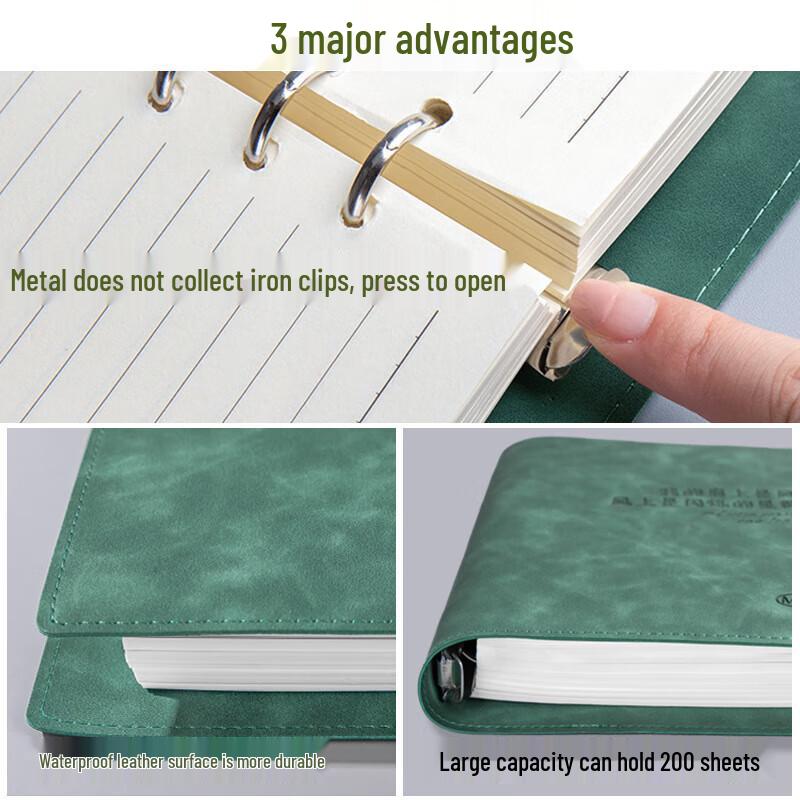 Heeton Soft Faux Leather Loose-leaf Notebook