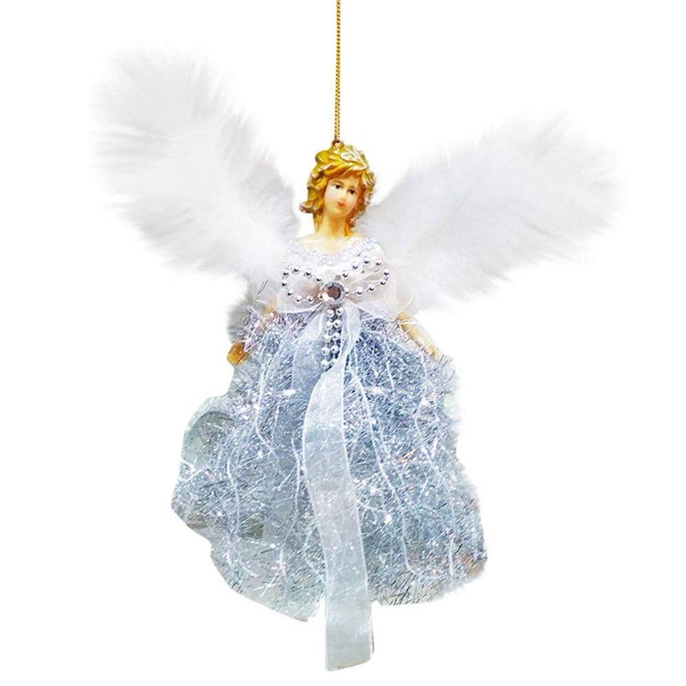 Gifts Attractive Feather Angel Doll Xmas Tree Pendants Home Decorations Christmas Ornament