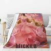 Custom 3D Printed Wickeds Musical Movie Blankets Comfortable Soft Flannel Summer Throw Blanket for Couch Car Bedding
