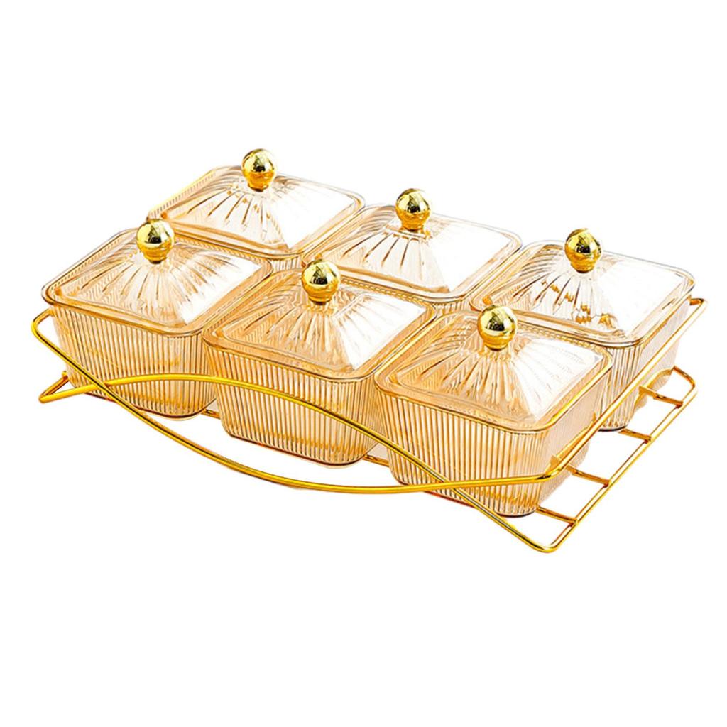 Tray Set with Individual Bowls for Entertaining