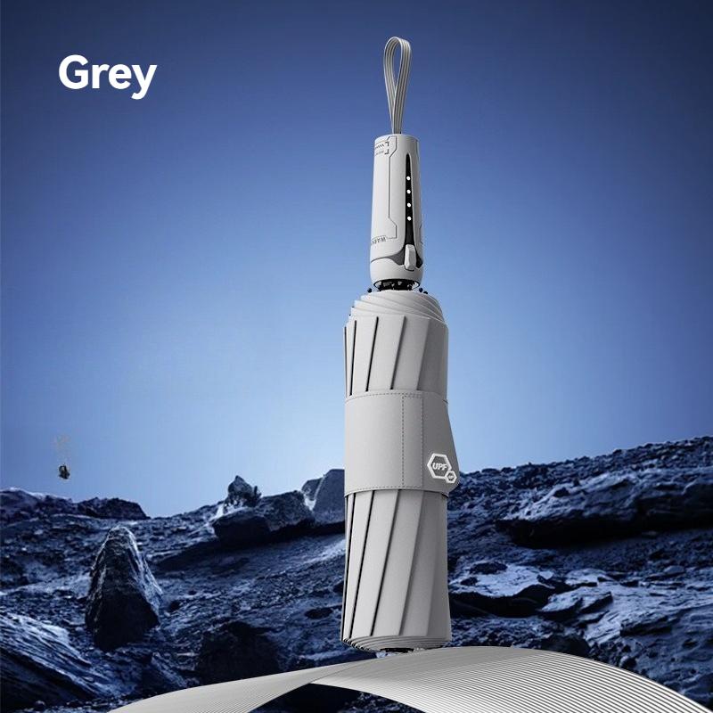 

Windproof Folding Umbrella Men Women 10K Strong Big Automatic Umbrella Rain Waterproof Travel UV Protection Sun Umbrella Luxury Aluminum&10K сірий колір