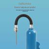 Dual-Purpose Inflator with Plastic Nozzle & Needle for Basketball, Football, Volleyball, Balloons, and Swim Rings