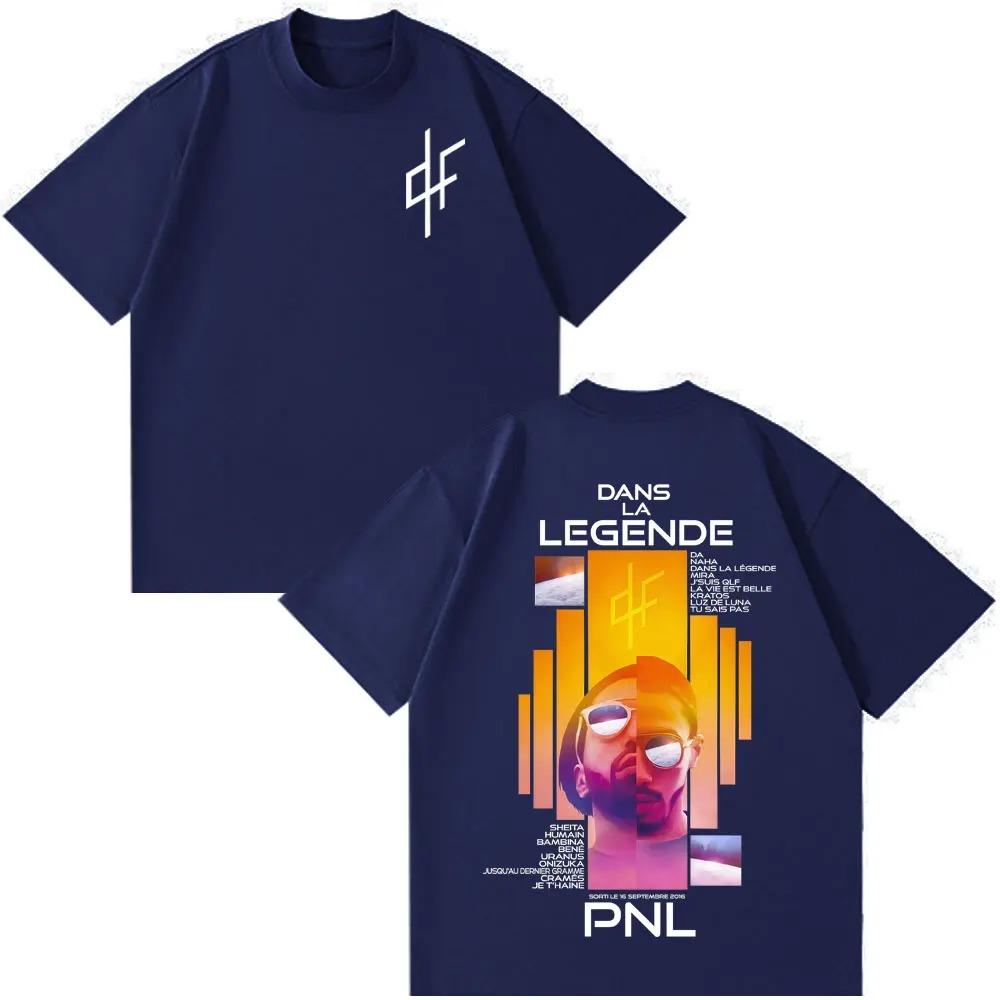 Französischer Rapper PNL Le Monde Chico Album Grafik T-Shirt Unisex Hip Hop Locker Hohe Qualität Lässig Damen und Unisex T-Shirt