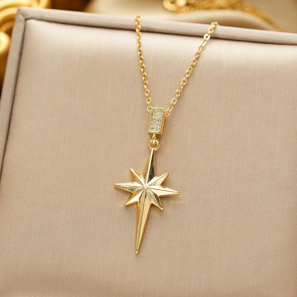 Titanium Steel Non-fading Necklace - European & American Style, Light Luxury, Versatile Korean Fashion, Perfect for Women and Girlfriend Gifts.