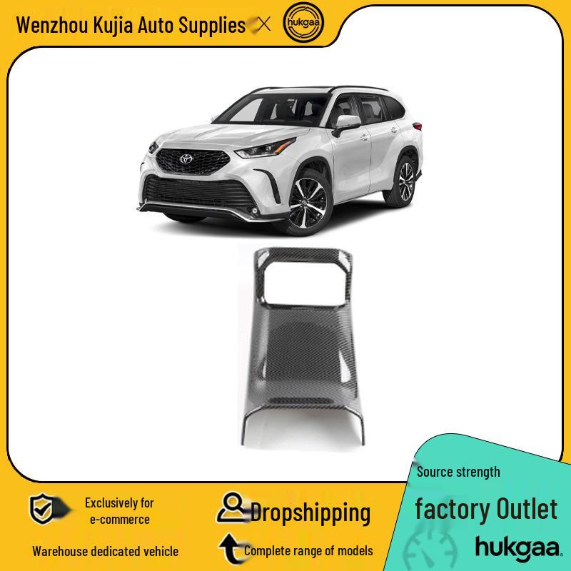 2022 Toyota Highlander Carbon Fiber Interior Gear Shift and Rear Air Vent Console Trim