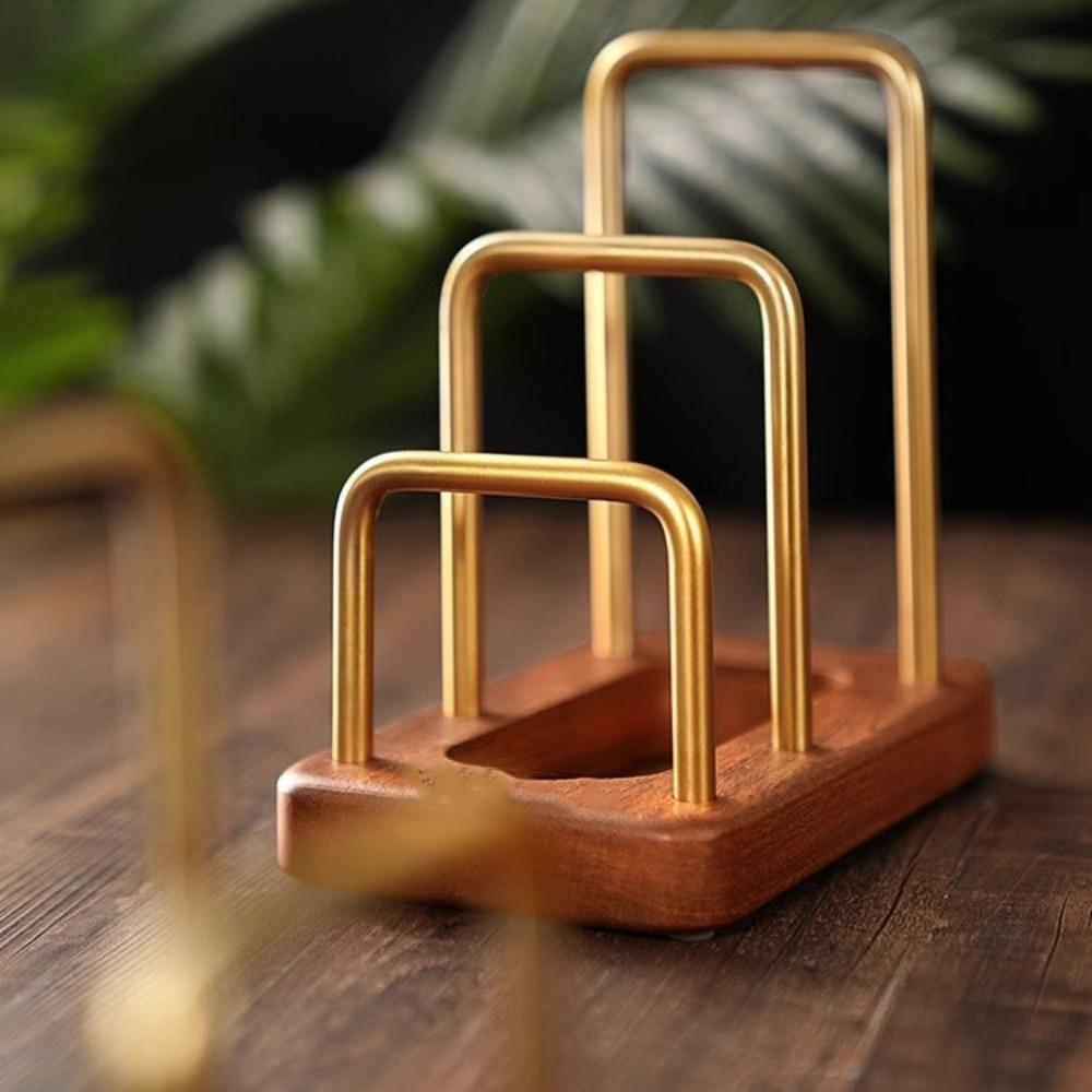 BOSENYOUJIA Wooden Multi-Function Kitchen Board Holder Cutting Board Storage Rack for Countertop