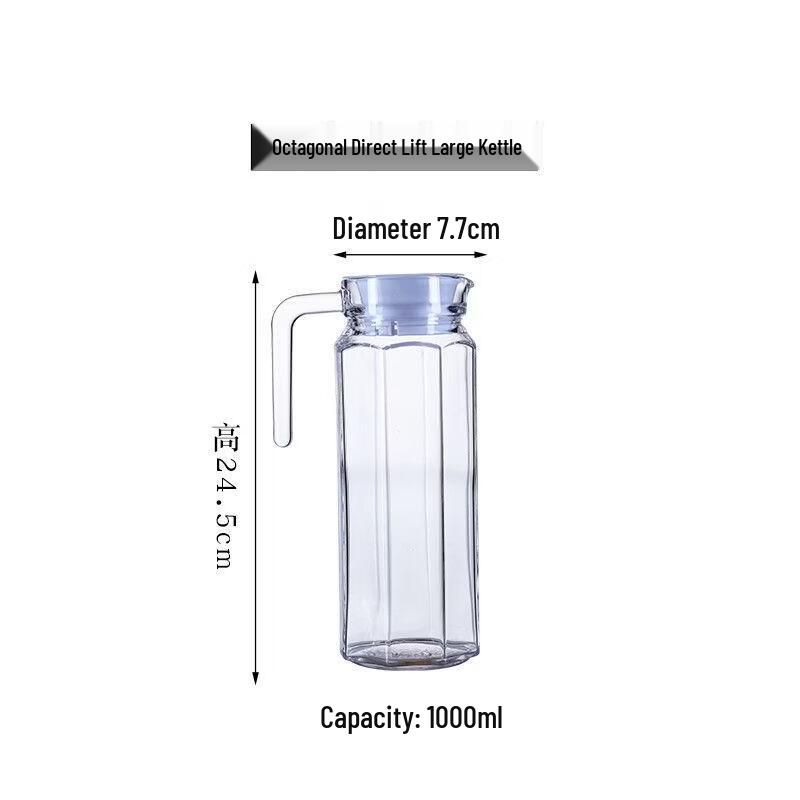 

Octagonal Glass Wine Decanter with Lid