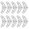 10pcs Rhinestone Studded Crown Shaped Patches White Clothes Accessories  Clothing Decoration