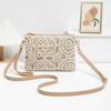 Mini Hollow Weaving Bag with Wrist Strap and Coin Wallet, Teen Crossbody Bag, Multi-Functial Small Unique Square Shoulder Bag