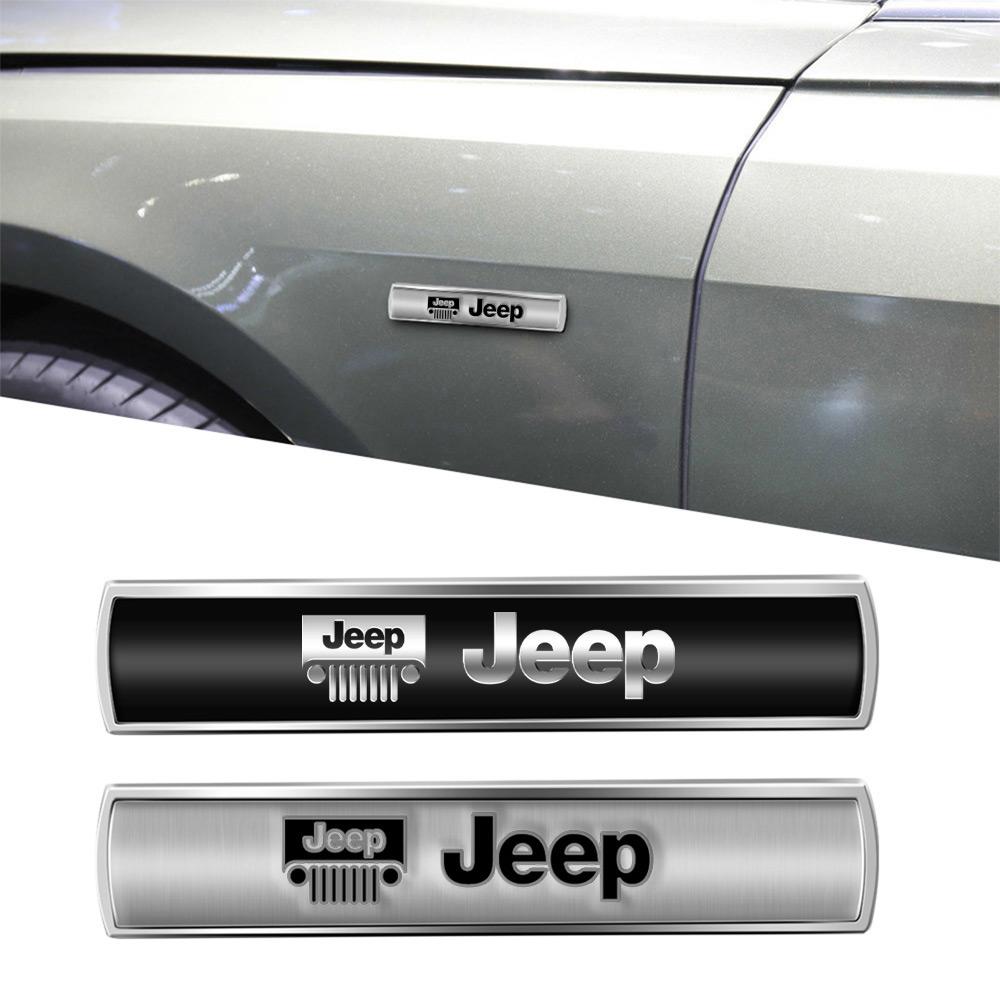 3D Car Emblem Body Rear Trunk Sticker Badge Decoration Decal For Jeep Wrangler Grand Cherokee Gladiator Liberty Compass Renegade