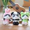 Cat Plush Keychain Cute And Fluffy Stuffed Kitty Bag Charm Soft Doll