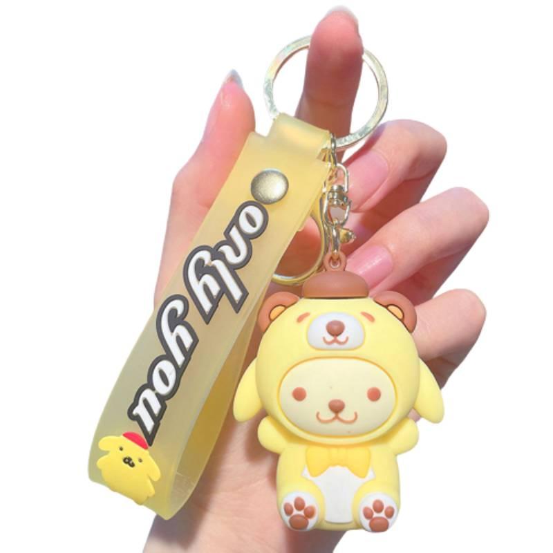 Schöner PVC Sanrio Charakter Schlüsselanhänger Taschenanhänger Autoschlüsselanhänger Geschenk