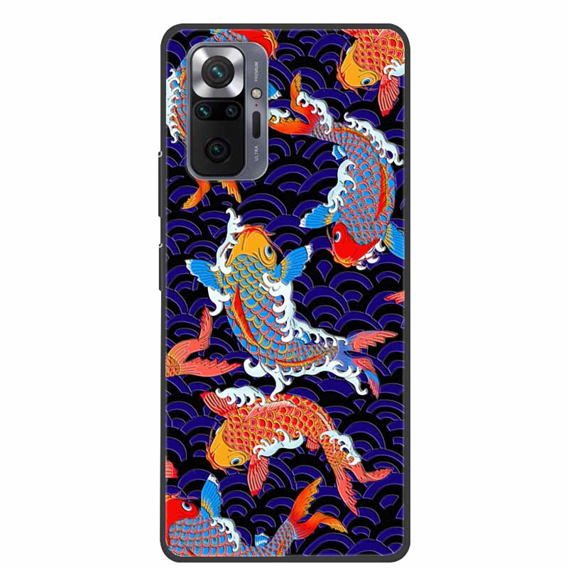 Phone Case for Redmi Note 10 Pro 3D Blossom Emboss Back Cover for Xiaomi Redmi Note 10S 10 4G 5G Silicone Soft Floral Capa Shell