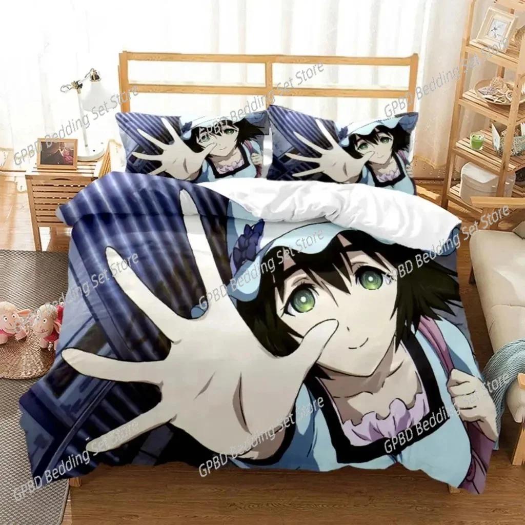 

Comforter Anime Steins Gate Kurisu Makise Bedding Set Bedroom Soft Modern S Comefortable And Comforter (quilt)-EU Single(135*200cm)3pcs