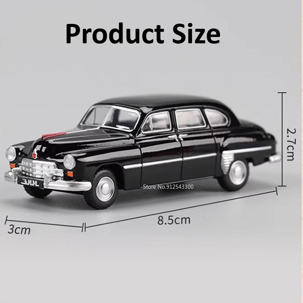 Mini Scale 1:64 LADA 2105 2101 GAZ-12 ZIM Car Model Toy Alloy Diecast Vintage Classic Sedan Models Toys Boys Collect Ornaments