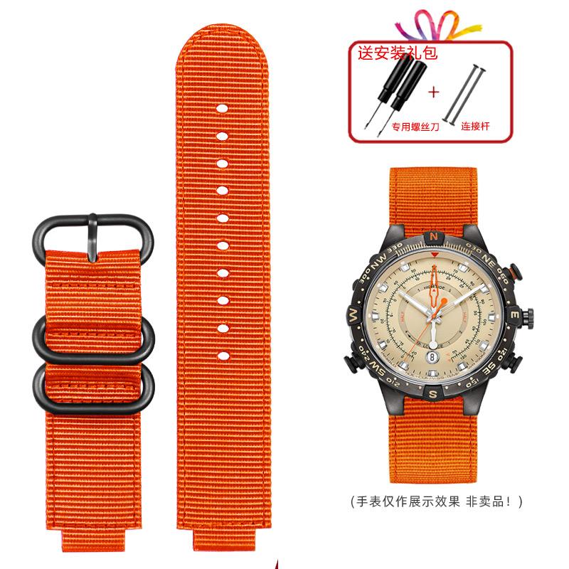 Hoge kwaliteit heren band accessoires 24x16mm Voor timex horlogeband heren tide kompas band T2N721 T2N720 nylon band