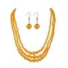 Pearl European Fashion Jewelry Set With Pendant For Women And Men