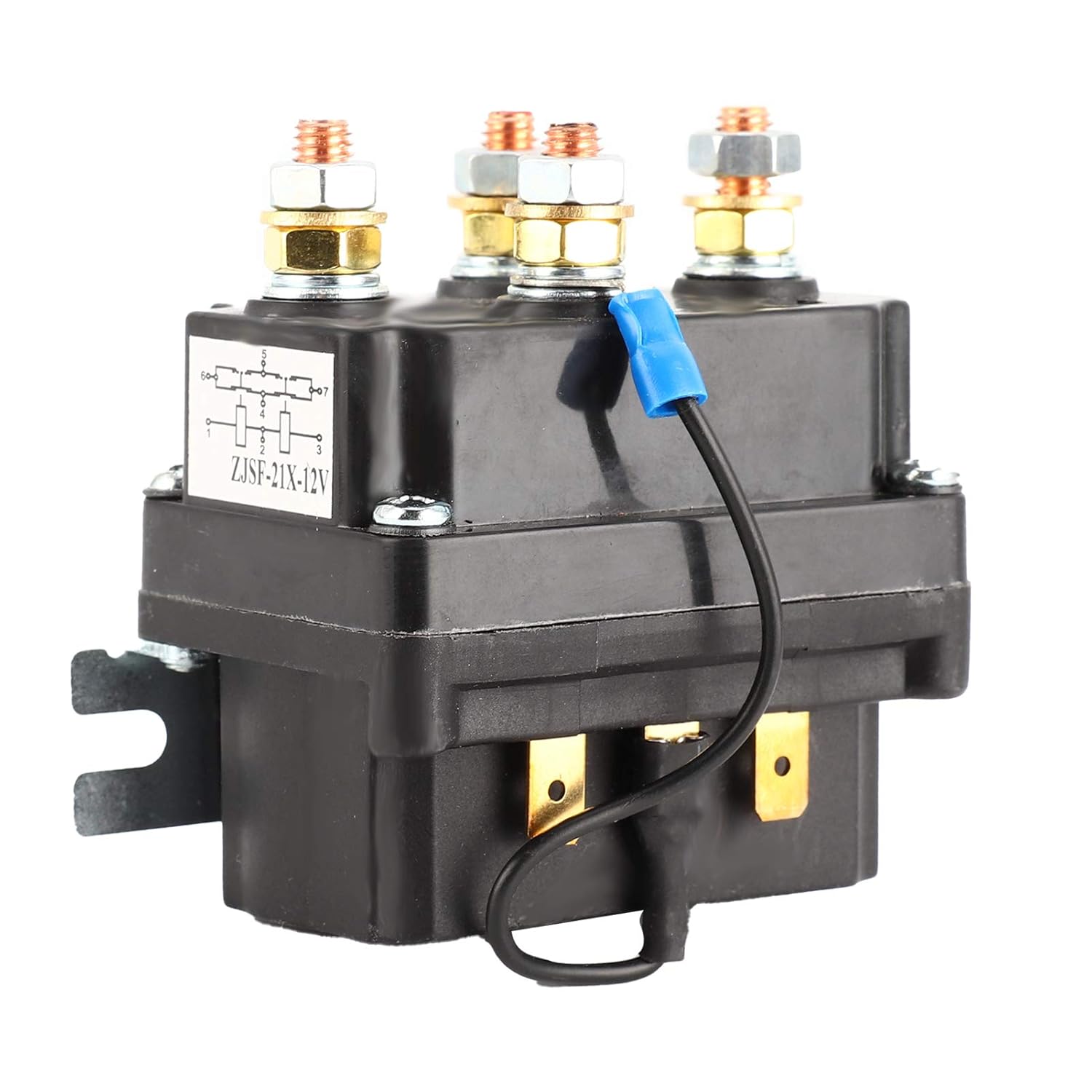 Winch Solenoid Relay Contactor 12V 250A for AUT UTV SUV with 3000-5000lbs Winches Winch Contactor Solenoid