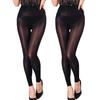 2 Pairs High Density Pantyhose for Women Control Top Rip Resistant Tights 8D Sheer High Waist Footless Stockings Shiny