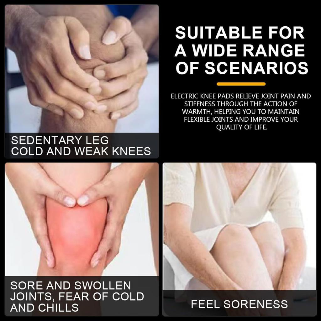 Knee Support USB Heated Knee Warmer With 3 Heat Knee Support Quick Heating Knee Pad Electric Warm Knee Pads Knee Compression Bandage