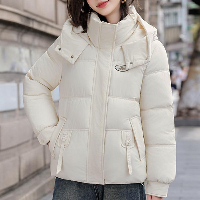 Fashion Women's Winter Jackets Hooded Casual Short Parka Female Long Sleeve Warm Coat