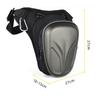 1x Carbon Fiber Look Hard Shell Motorcycle Bag Leg Bag Hip Waist Pack Waterproof