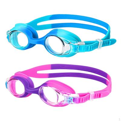 2Pcs Kids Swim Glasses Adjustable Waterproof Leakproof Lightweight Anti Fog Swimming Eyewear