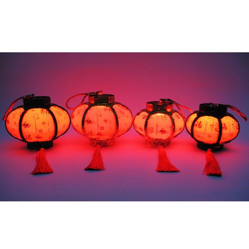 Portable Lantern Chinese LED Lantern Spring Festival Luminous Lantern ABS Material Home Decorative Lanterns for Children