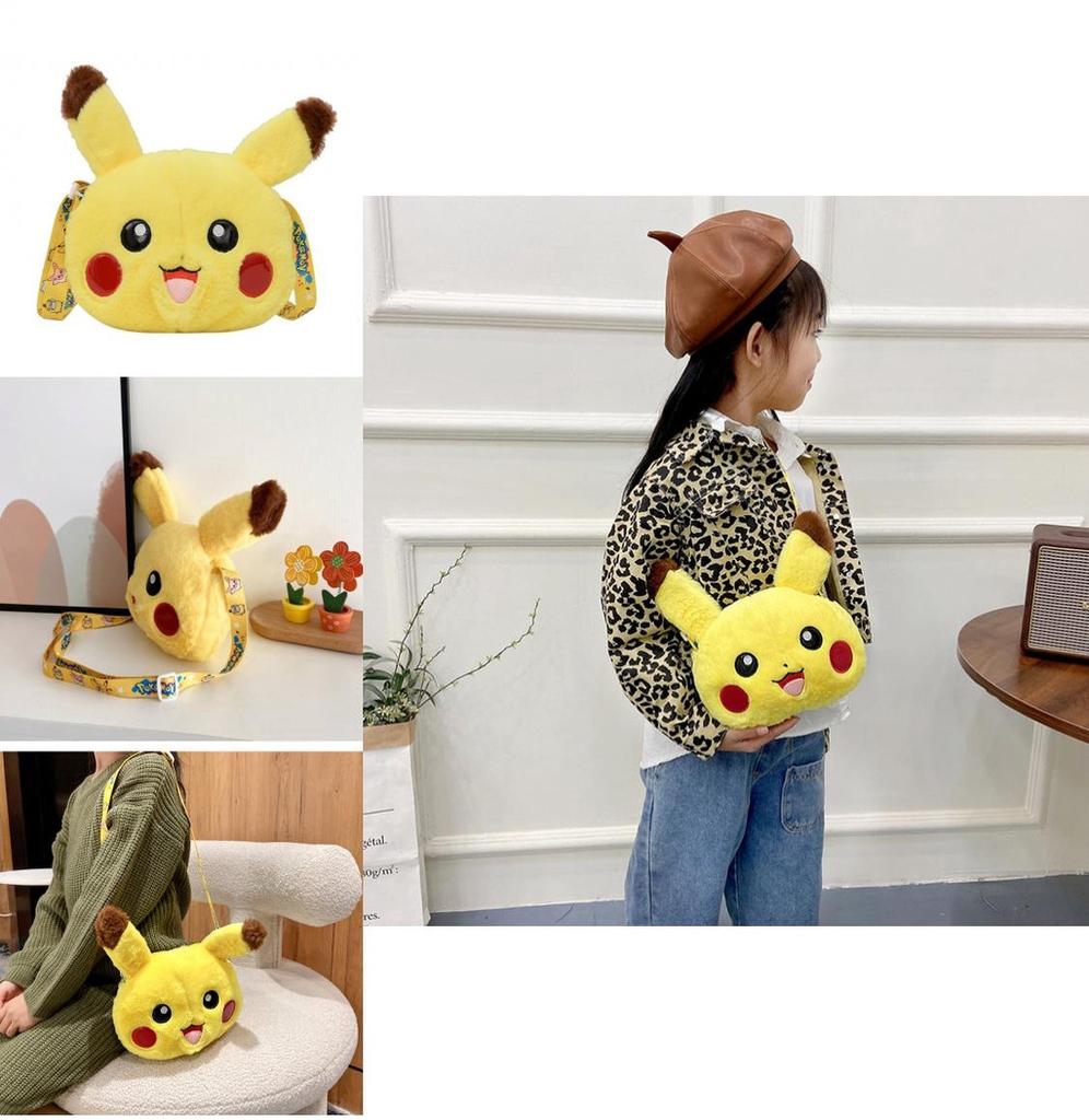 Entzückende Plüsch Pikachu Handy-/Münzbörsen-Tasche für Kinder