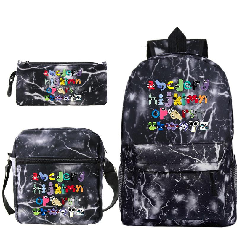 Game Alphabet Lore Alphabet Legend School Bag Backpack Shoulder Bag Pencil Case