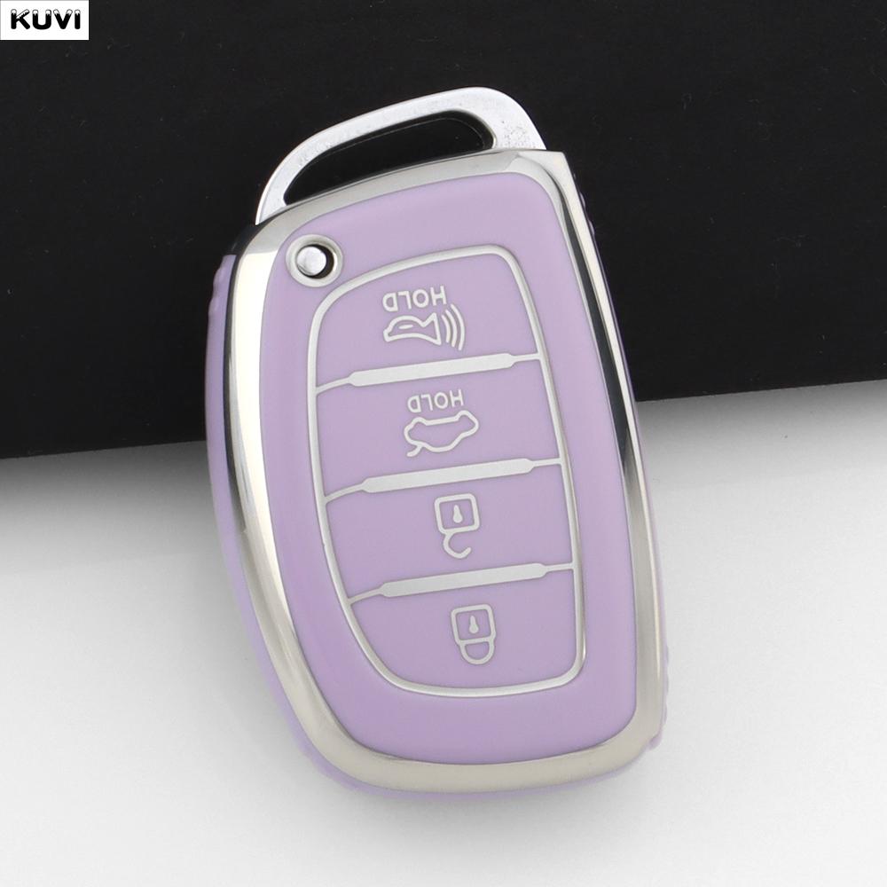 

Tpu Car Smart Key Case Cover For Hyundai Tucson Santa Fe Rena Sonata Elantra Creta Ix35 Ix45 I10 I30 I40 Keychain Holder Fob