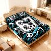 3Pcs Football Sport 67 Element Print Bed Sheet Set Multi Size Soft Bedcover Bedroom Bedding Festival Decoration Machine Washable
