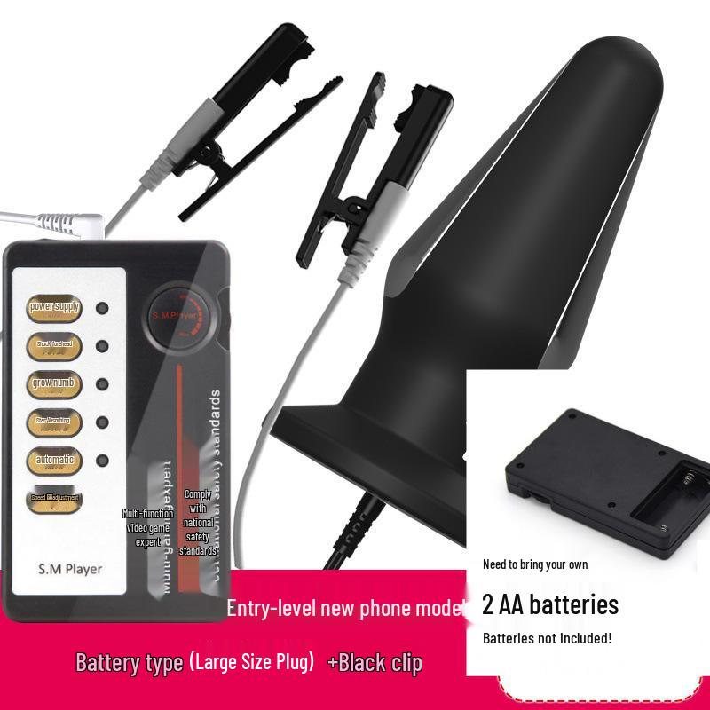 Electric Shock Silicone Conductive Nipple, Clitoral, and Anal Clamps - SM Training Toys