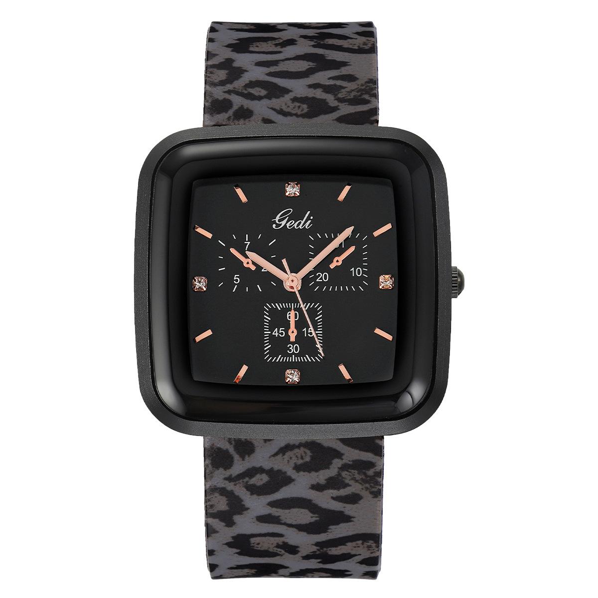 Trendy Temperament Square Simple Casual Student Watch Fashionable Silicone With Large Dial Women S Quartz Watch
