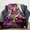 Colorful Graffiti Basketball Sport Print Flannel Fleece Blanket Athlete Theme Soft Warm Throw Blanket Sofa Couch Bedroom Home Decor Fan Gift