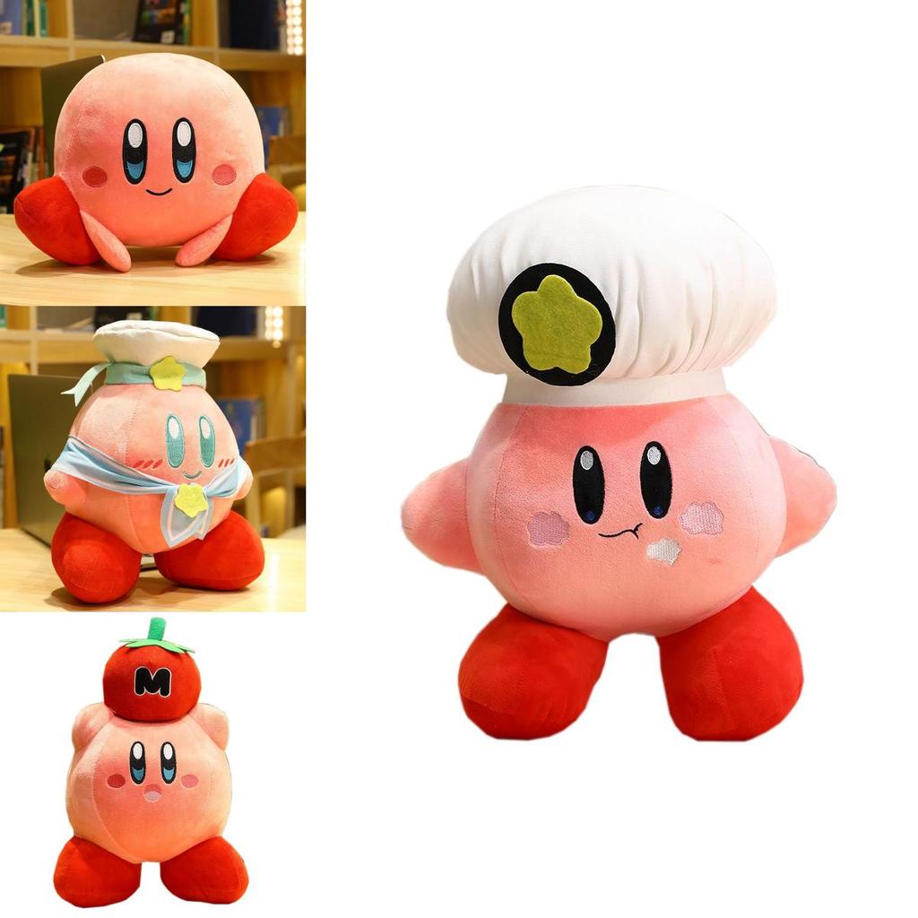 Adorably Soft 32 Cm Kirby Adventure Chef Strawberry Plush Dolls For Kids And Collectors