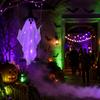 A Swing Halloween Decoration with String Lights - Outdoor Yard Decor for , House Party Prop