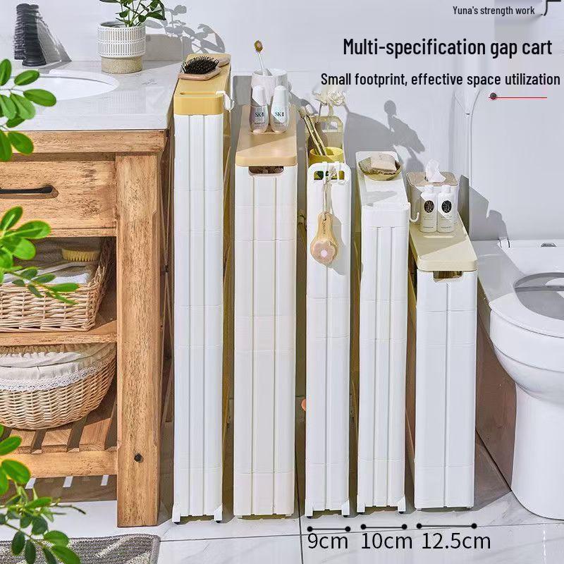 Ultra-Slim Gap Storage Rack for Kitchen, Bathroom, Fridge, Wall Corner, Bedside, and Living Room.