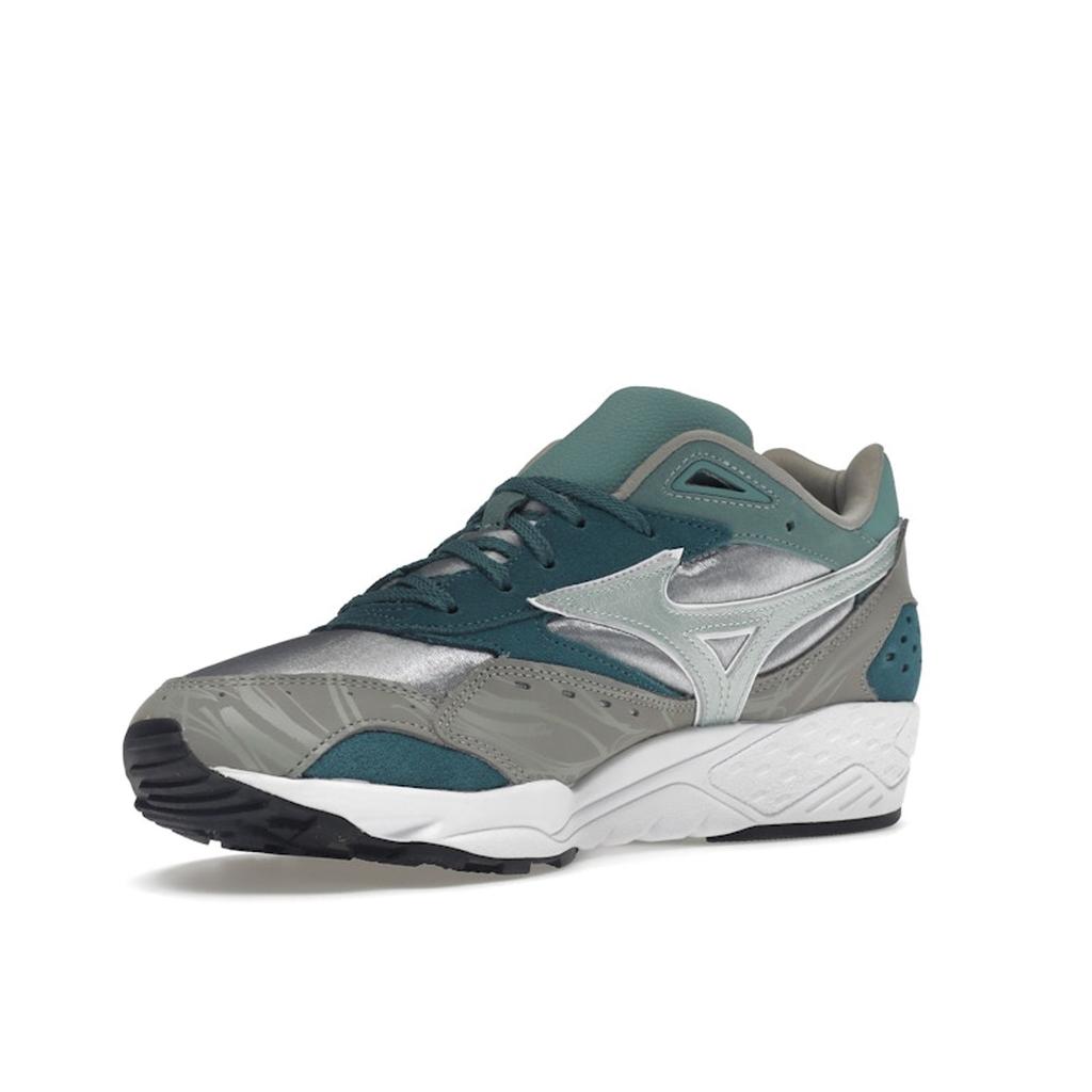 Hanon X Mizuno Contender Grampus Dolphin Unisex Sneakers Silver Trooper Evergreen D1GD212001