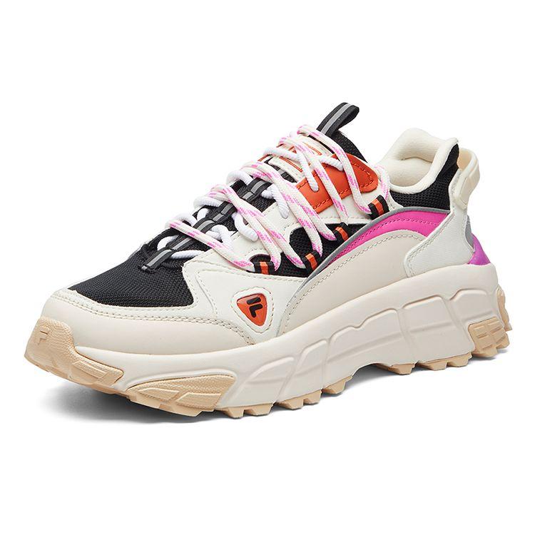 Fila Fusion Skyrunner Breathable Low-Top Dad Shoes Women Sneakers White T12W044102FSD