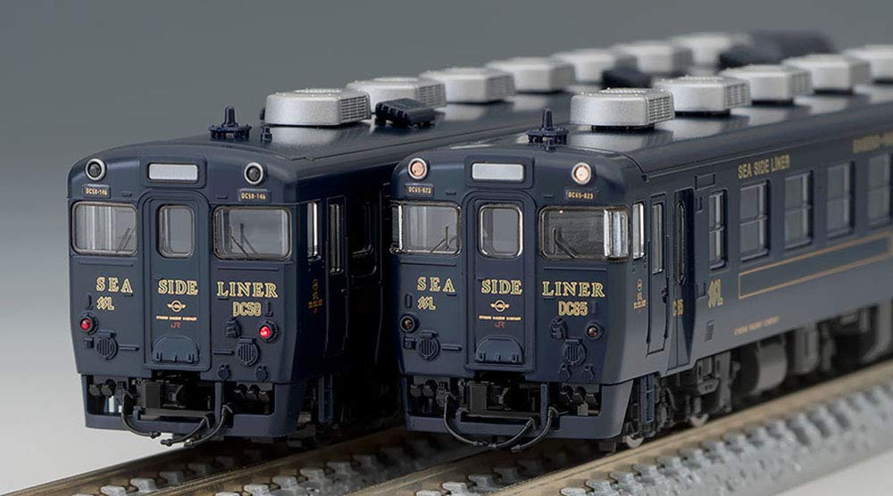 TOMIX N Gauge Limited Kiha 58 Series Rapid Seaside Navy Kiha 28 5200 Set 3 Cars 97918 Railway Model Diesel Car Liner, Blue,