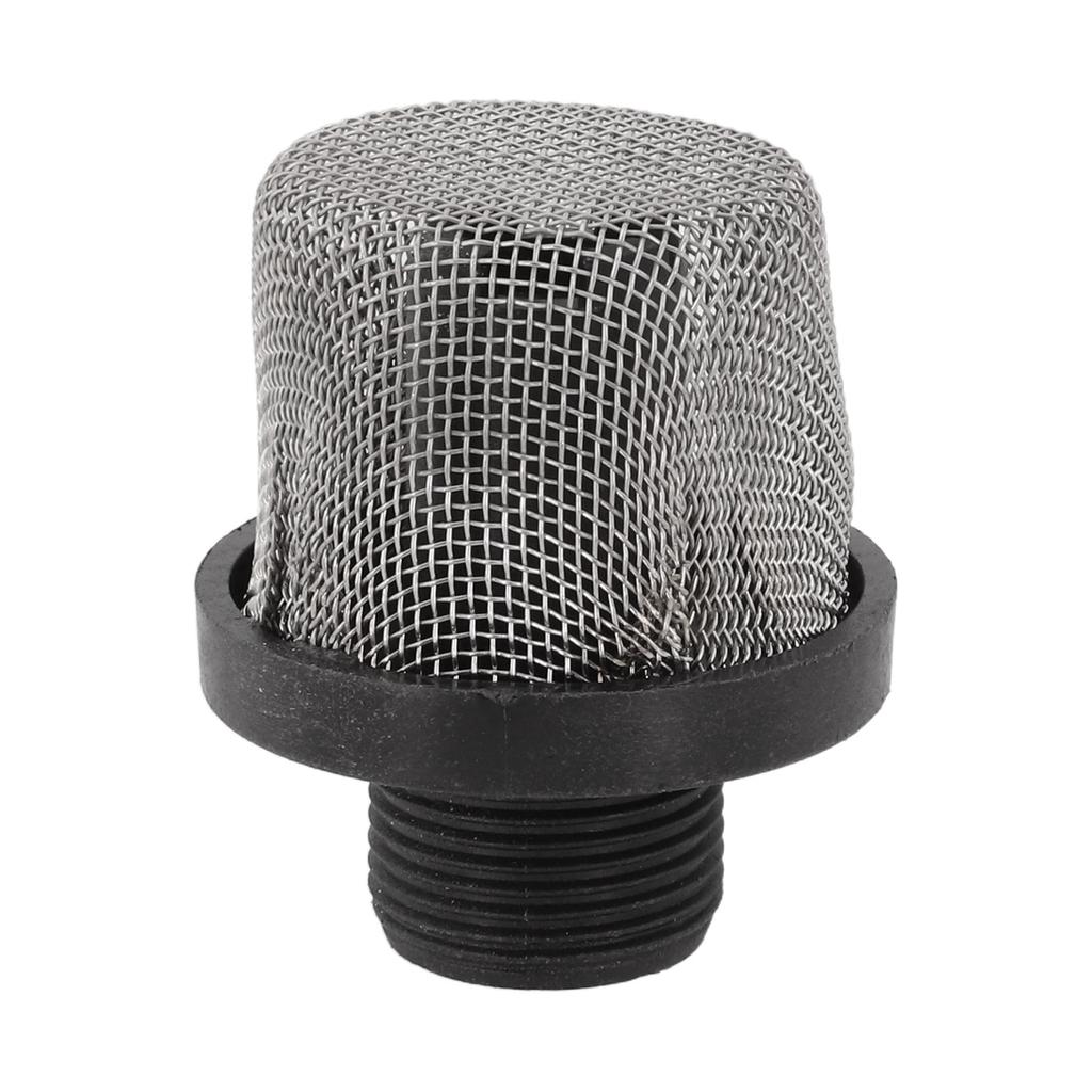 288716 Inlet Strainer Airless Paint Sprayer Strainer Reduces Clogging Removes Debris 3/4 Inch Inlet Screen Black And Silver